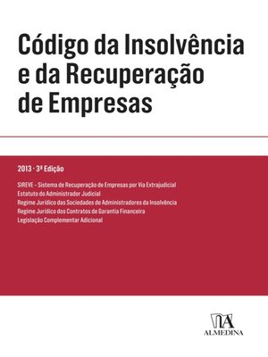 cover image of Código da Insolvência e da Recuperação de Empresas